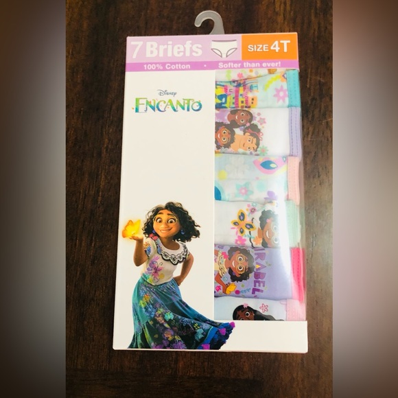 Disney encanto 7 PCs Girl’s Briefs 100% cotton. 4T - Picture 1 of 4